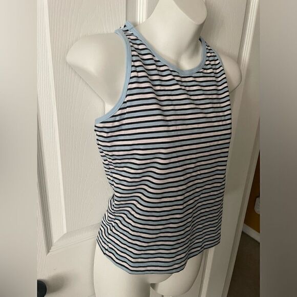 🆕 Everlast CoolMax Moisture Wicking Striped Stretch Sport Tank Women's XL - Picture 2 of 6